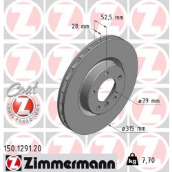 SCHIJF ZIMMERMANN BMW RECHTS  Coat Z