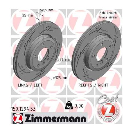 DISC ZIMMERMANN BMW BLACK Z