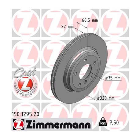 DISC ZIMMERMANN BMW Coat Z