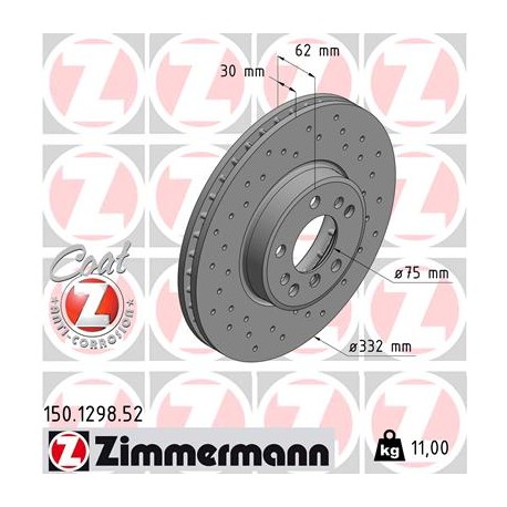 DISQUE ZIMMERMANN BMW SPORT Z