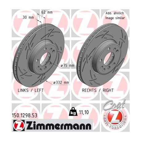 DISQUE ZIMMERMANN BMW BLACK Z