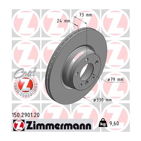 DISQUE ZIMMERMANN BMW Coat Z