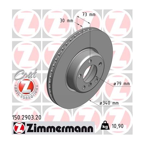 DISQUE ZIMMERMANN BMW Coat Z