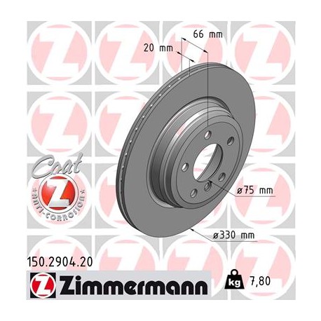 DISQUE ZIMMERMANN BMW Coat Z