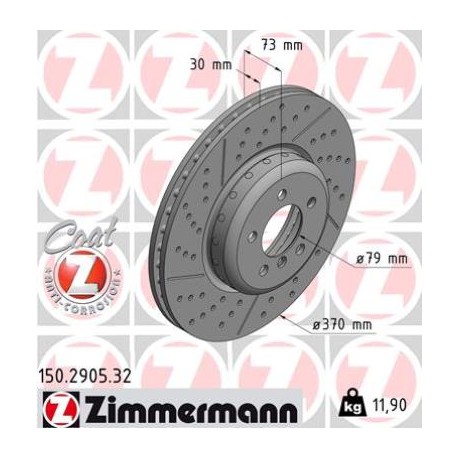 DISC ZIMMERMANN BMW FORMULA F Coat Z