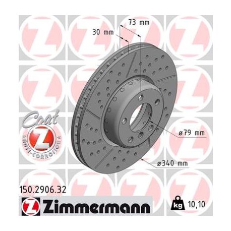 DISQUE ZIMMERMANN BMW FORMULA F Coat Z