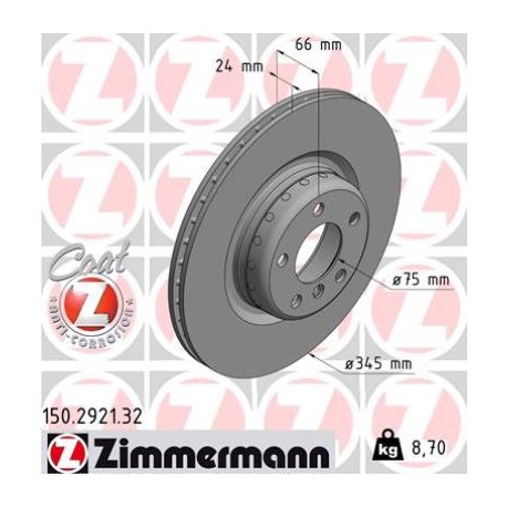 DISC ZIMMERMANN BMW FORMULA F Coat Z