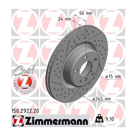 DISQUE ZIMMERMANN BMW Coat Z