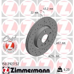 DISQUE ZIMMERMANN BMW SPORT Z