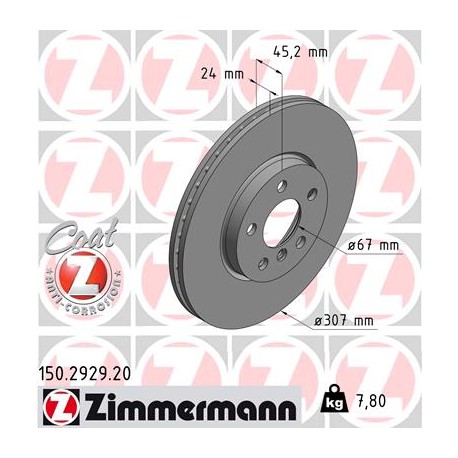 DISC ZIMMERMANN BMW Coat Z