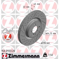 DISQUE ZIMMERMANN BMW Coat Z