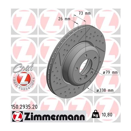 DISQUE ZIMMERMANN BMW Coat Z