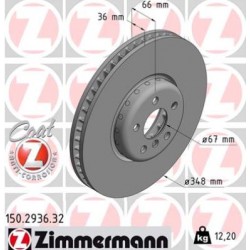 DISC ZIMMERMANN BMW FORMULA F LEFT Coat Z