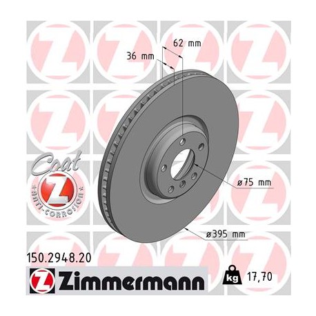 DISC ZIMMERMANN BMW RIGHT Coat Z