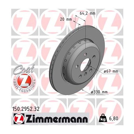 DISC ZIMMERMANN BMW FORMULA F LEFT