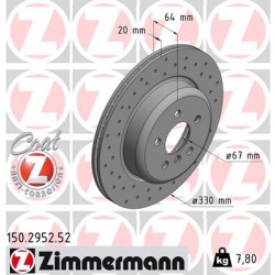 SCHIJF ZIMMERMANN BMW SPORT Z LINKS