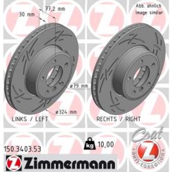 DISQUE ZIMMERMANN BMW BLACK Z