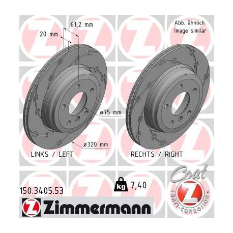 DISC ZIMMERMANN BMW BLACK Z