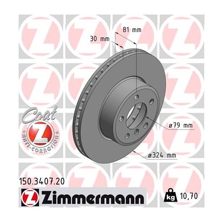 DISC ZIMMERMANN BMW Coat Z