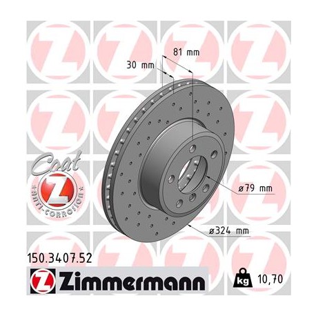 DISC ZIMMERMANN BMW SPORT Z