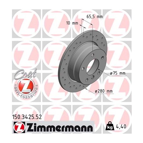 SCHIJF ZIMMERMANN BMW SPORT Z