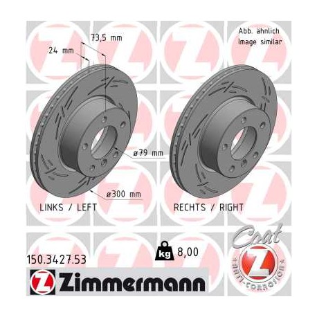 DISC ZIMMERMANN BMW BLACK Z