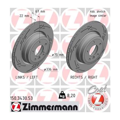 DISQUE ZIMMERMANN BMW BLACK Z