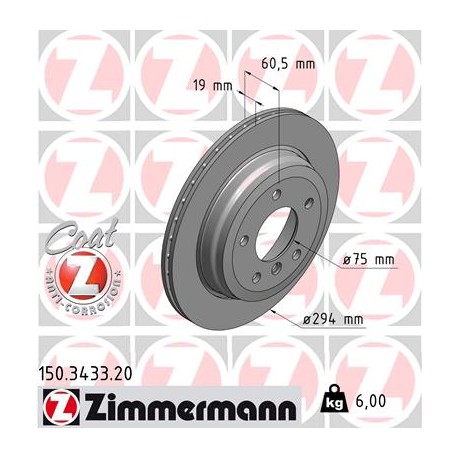 DISC ZIMMERMANN BMW Coat Z