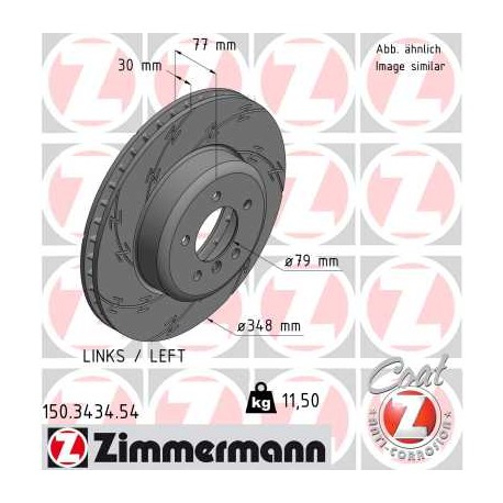 DISC ZIMMERMANN BMW BLACK Z (LEFT)