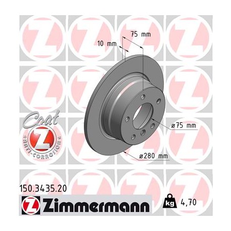 DISC ZIMMERMANN BMW Coat Z