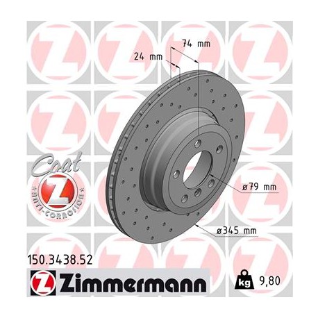 DISQUE ZIMMERMANN BMW SPORT Z