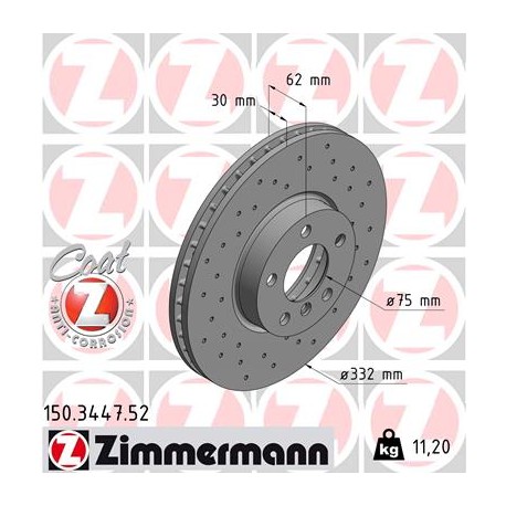 DISC ZIMMERMANN BMW SPORT Z