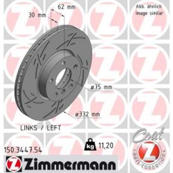 DISC ZIMMERMANN BMW BLACK Z (LEFT)