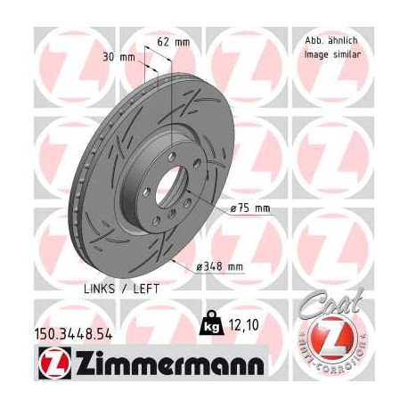 DISC ZIMMERMANN BMW BLACK Z (LEFT)