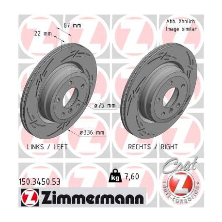 DISC ZIMMERMANN BMW BLACK Z