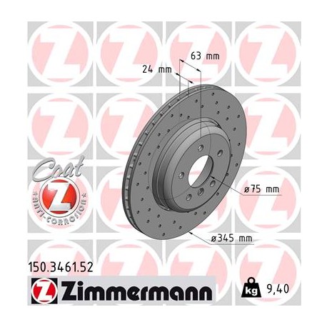 DISQUE ZIMMERMANN BMW SPORT Z