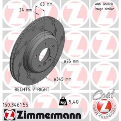 DISQUE ZIMMERMANN BMW BLACK Z (DROIT)