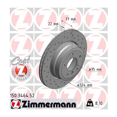 DISQUE ZIMMERMANN BMW SPORT Z