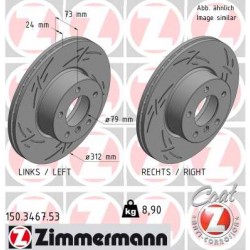 DISQUE ZIMMERMANN BMW BLACK Z