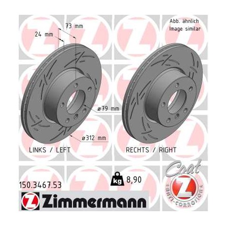 DISC ZIMMERMANN BMW BLACK Z