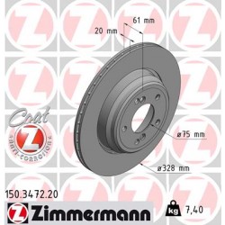 DISQUE ZIMMERMANN BMW Coated (US-Version)