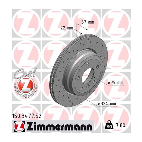 DISC ZIMMERMANN BMW SPORT Z