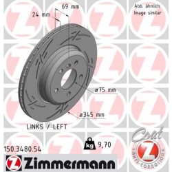 DISC ZIMMERMANN BMW BLACK Z (LEFT)