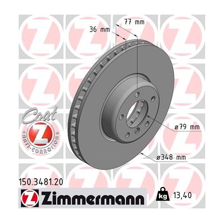 DISC ZIMMERMANN BMW Coat Z