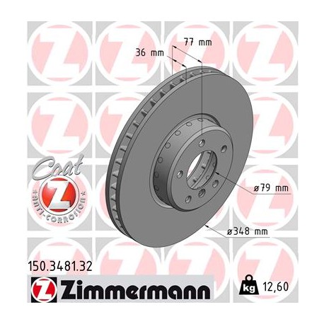 DISQUE ZIMMERMANN BMW FORMULA F Coat Z