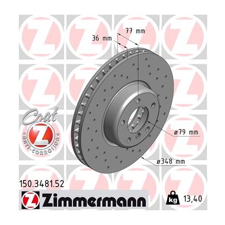 DISC ZIMMERMANN BMW SPORT Z