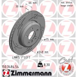 SCHIJF ZIMMERMANN BMW BLACK Z (LINKS)