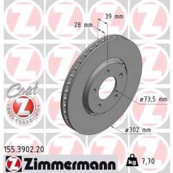 DISQUE ZIMMERMANN CHRYSLER Coat Z