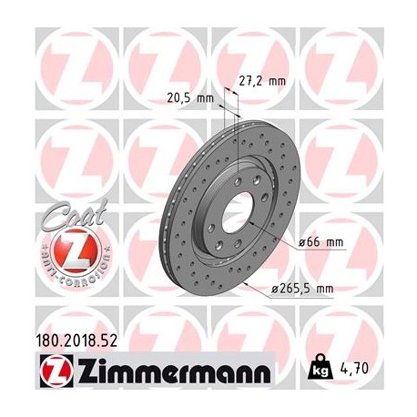 DISQUE ZIMMERMANN PSA SPORT Z