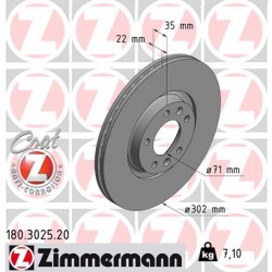 DISC ZIMMERMANN CITROEN/PEUGEOT Coat Z